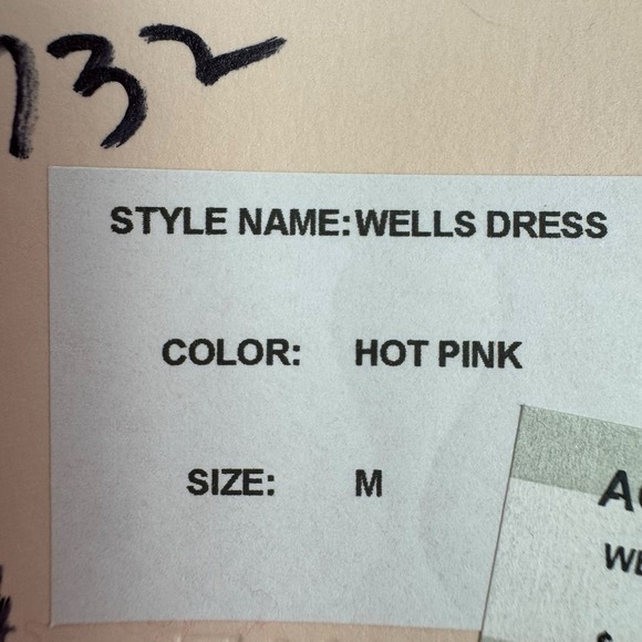 Rhowe Anna Cate Wells Dress In Hot Pink Knit Mini NWT Sz M - Picture 6 of 7